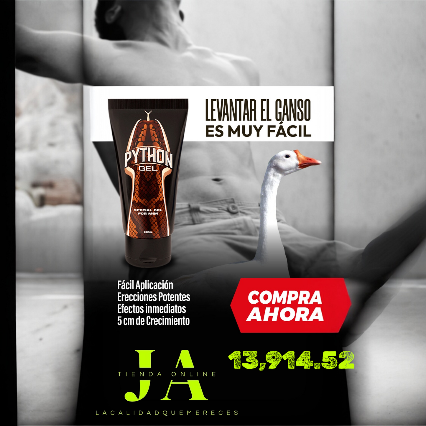 PYTHON GEL NATURAL MASCULINO