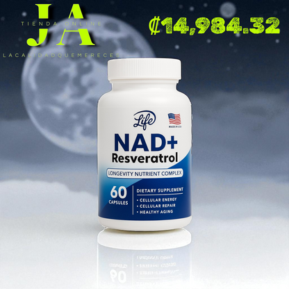 NAD RESVERATROL (OPTIMIZA LA FUNCIÓN COGNITIVA Y PROTEGE LAS NEURONAS).