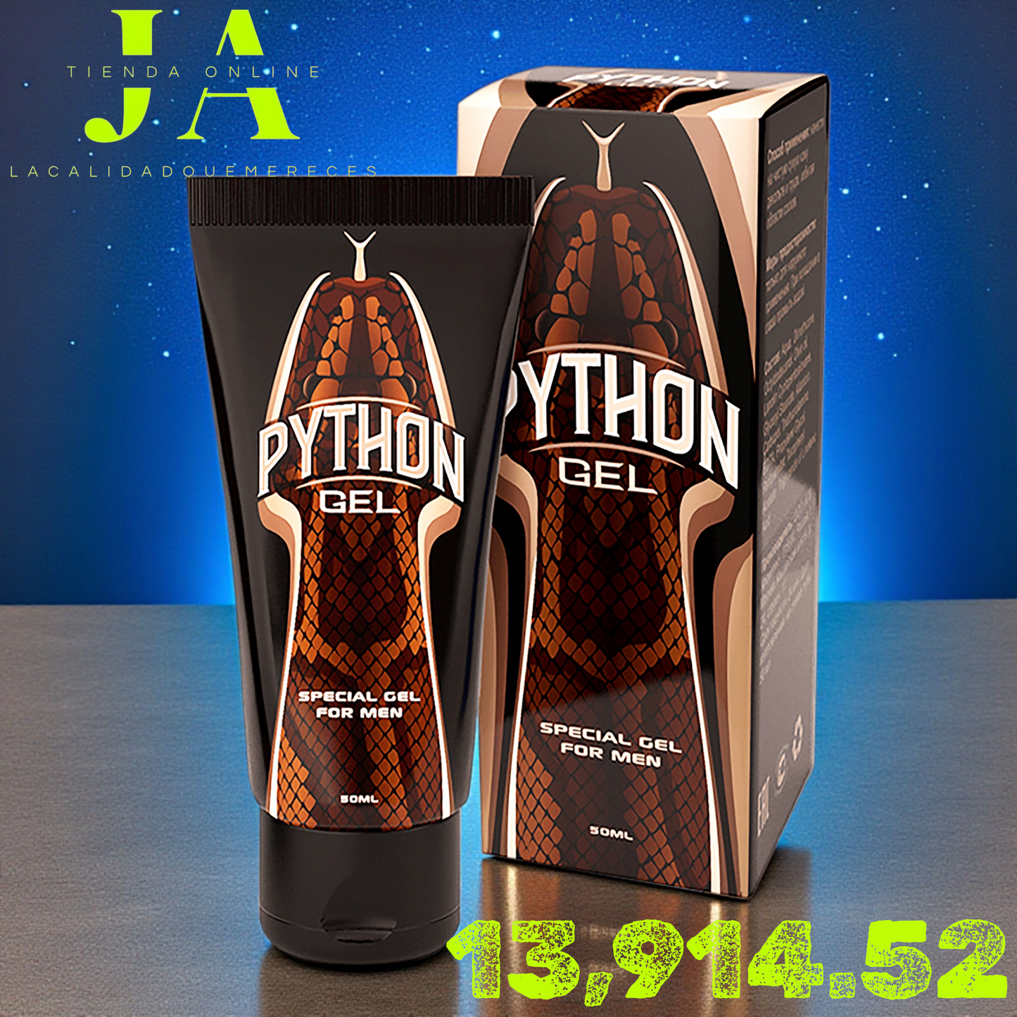 PYTHON GEL NATURAL MASCULINO