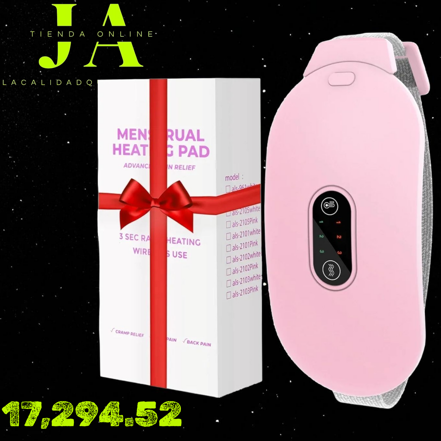 CINTURÓN CALEFACTOR PARA CÓLICOS