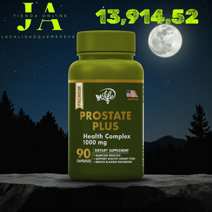 PROSTATE PLUS (PROMUEVE LA SALUD Y EL BUEN FUNCIONAMIENTO DE LA PRÓSTATA)