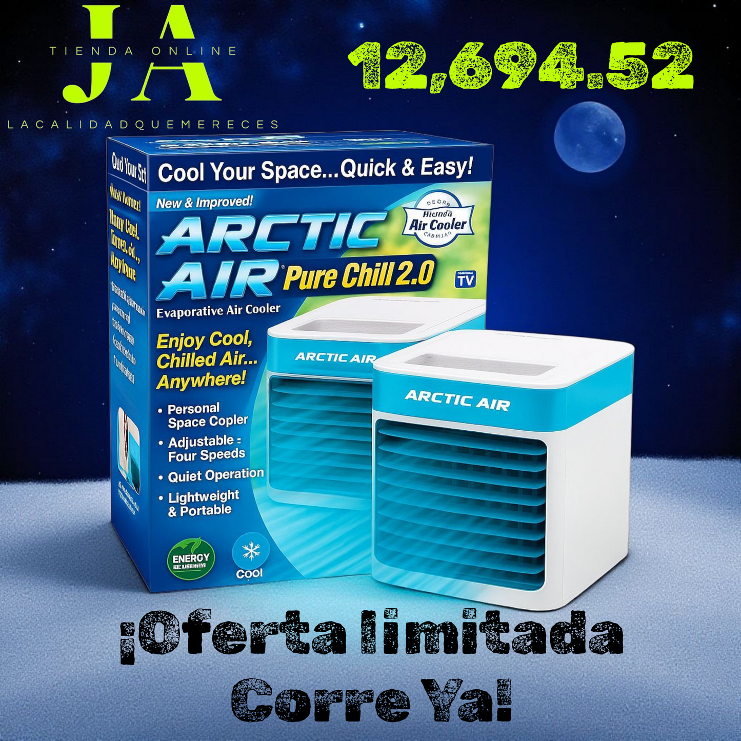 ARTIC AIR ULTRA MINI AIRE ACONDICIONADO PORTÁTIL 3 EN 1