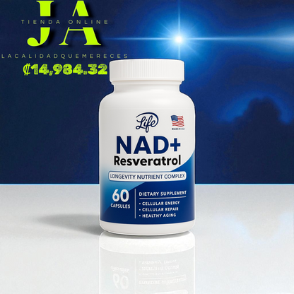 NAD RESVERATROL (OPTIMIZA LA FUNCIÓN COGNITIVA Y PROTEGE LAS NEURONAS).