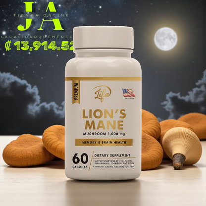 MELENA DE LEÓN (MEJORA LA FUNCIÓN COGNITIVA, FAVORECE LA MEMORIA Y LA CONCENTRACIÓN)