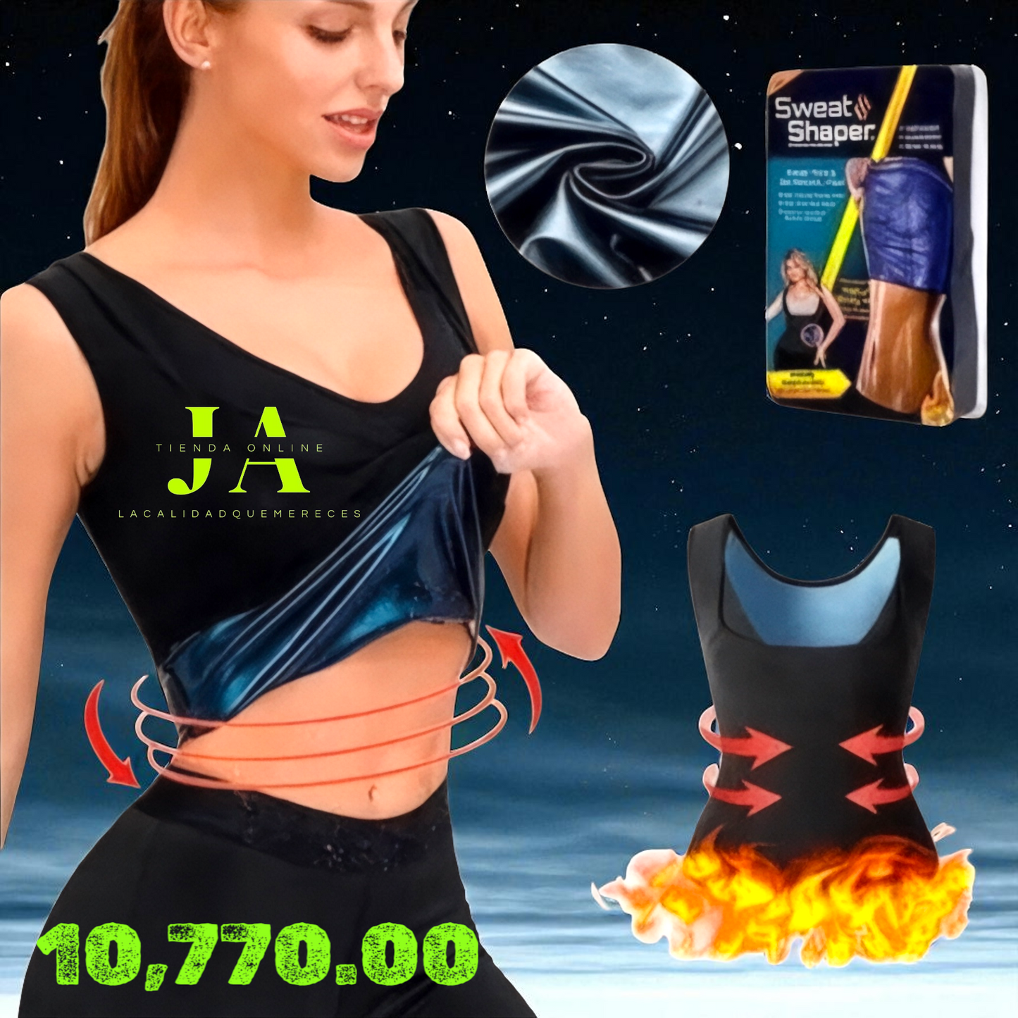 CAMISA REDUCTORA PARA MUJER