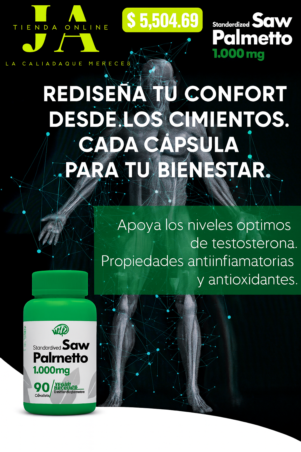 SAW PALMETO (SALUD PROSTÁTICA)
