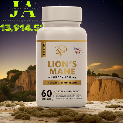 MELENA DE LEÓN (MEJORA LA FUNCIÓN COGNITIVA, FAVORECE LA MEMORIA Y LA CONCENTRACIÓN)