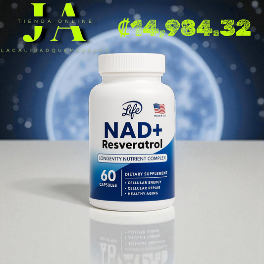 NAD RESVERATROL (OPTIMIZA LA FUNCIÓN COGNITIVA Y PROTEGE LAS NEURONAS).