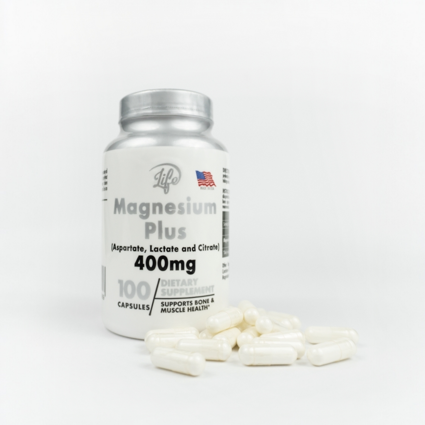 MAGNESIO PLUS (PARA MEJORAR LA SALUD ÓSEA, MUSCULAR Y NERVIOSA)
