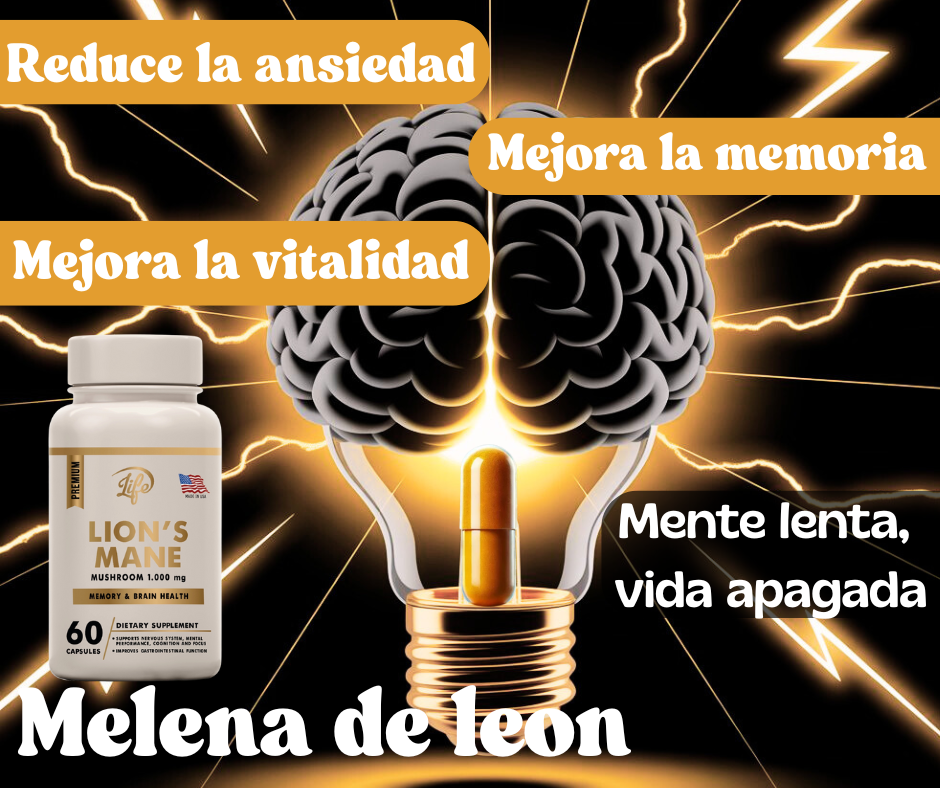 MELENA DE LEÓN (MEJORA LA FUNCIÓN COGNITIVA, FAVORECE LA MEMORIA Y LA CONCENTRACIÓN)