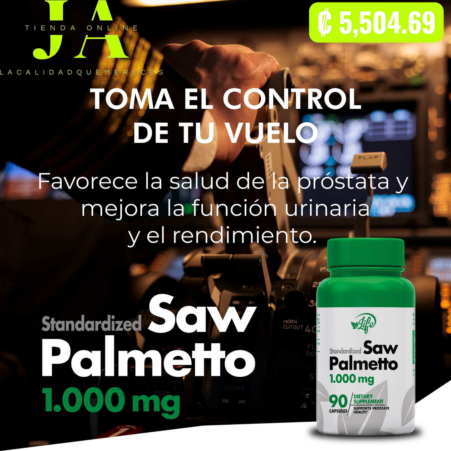 SAW PALMETO (SALUD PROSTÁTICA)