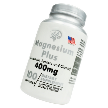 MAGNESIO PLUS (PARA MEJORAR LA SALUD ÓSEA, MUSCULAR Y NERVIOSA)