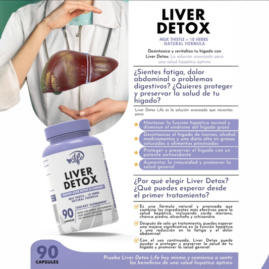 LIVER DETOX 90 CAPSULAS (LIMPIADOR HEPATICO)