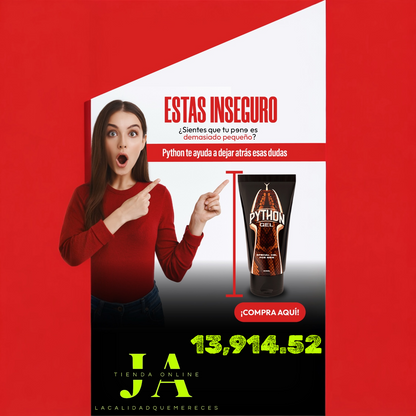 PYTHON GEL NATURAL MASCULINO