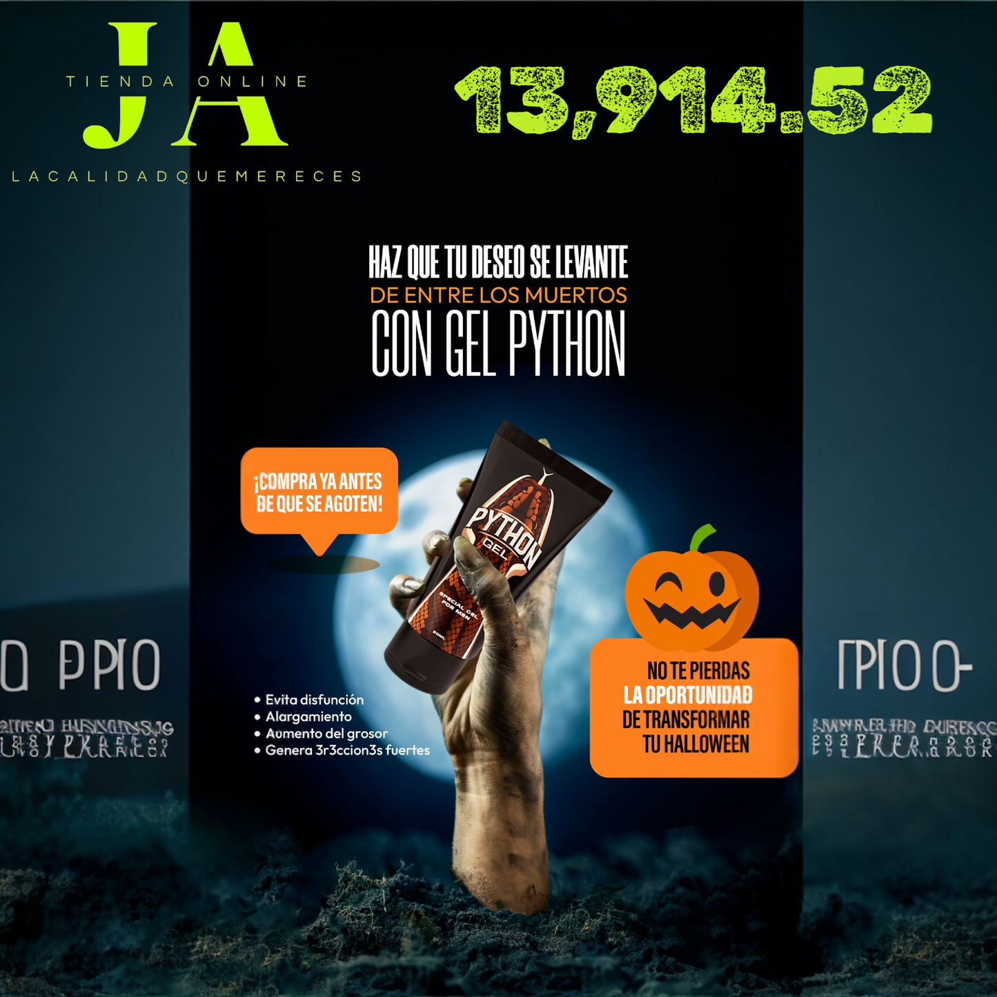 PYTHON GEL NATURAL MASCULINO