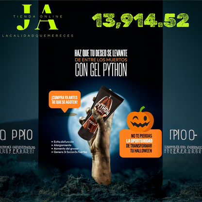 PYTHON GEL NATURAL MASCULINO