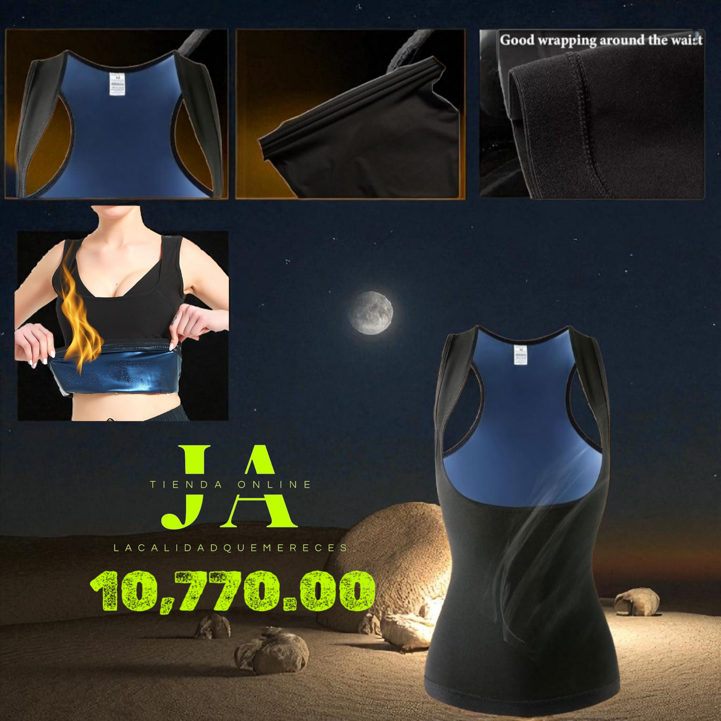 CAMISA REDUCTORA PARA MUJER