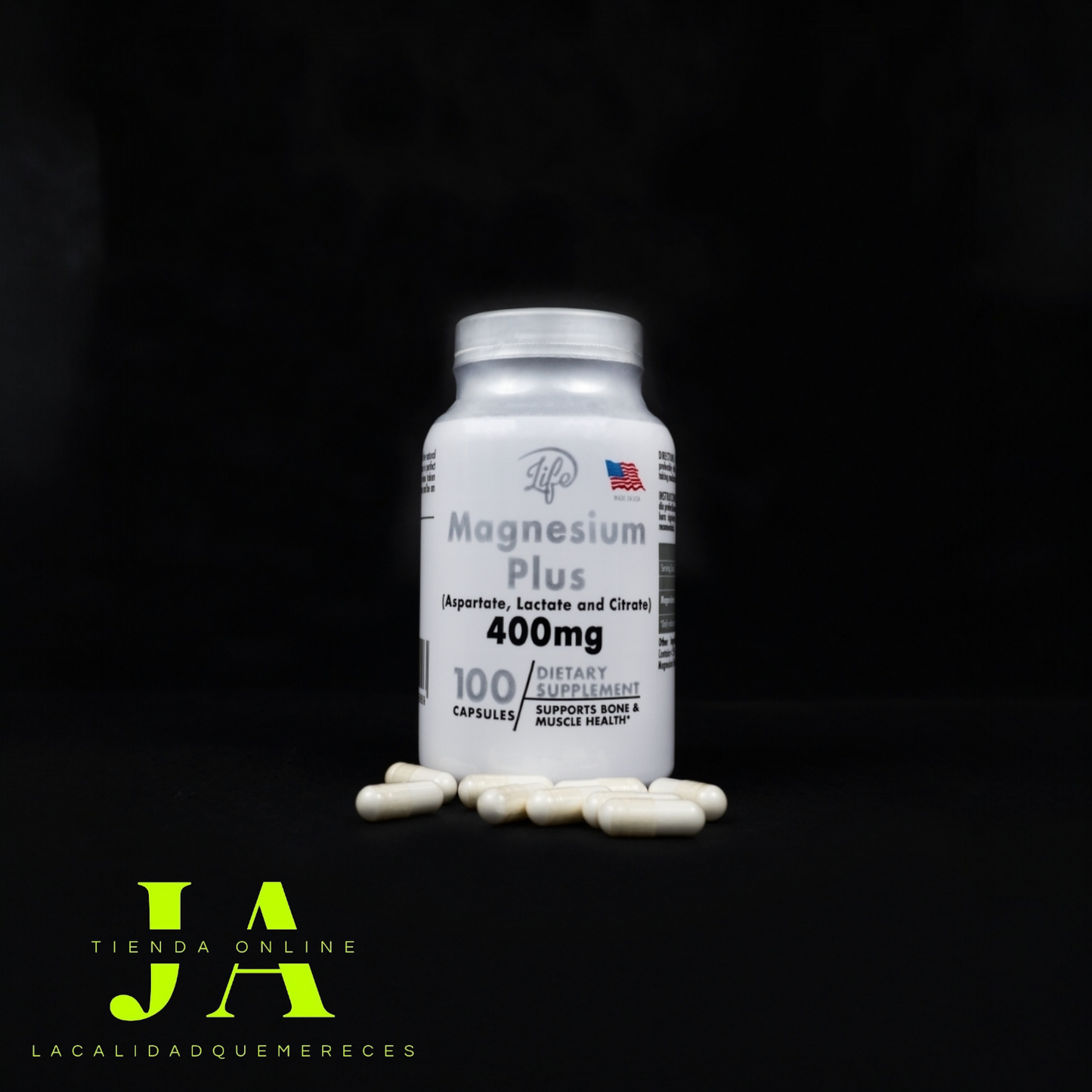 MAGNESIO PLUS (PARA MEJORAR LA SALUD ÓSEA, MUSCULAR Y NERVIOSA)