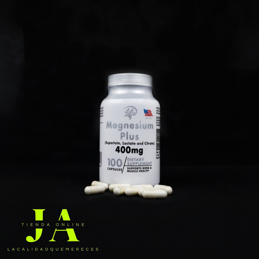 MAGNESIO PLUS (PARA MEJORAR LA SALUD ÓSEA, MUSCULAR Y NERVIOSA)